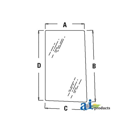 A & I Products Glass (RH) 37.5" x23" x2" A-R96193